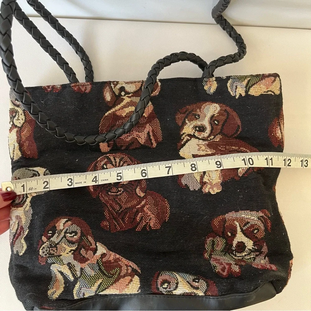 Blair Vintage Dogs Tapestry Purse Shoulder Bag